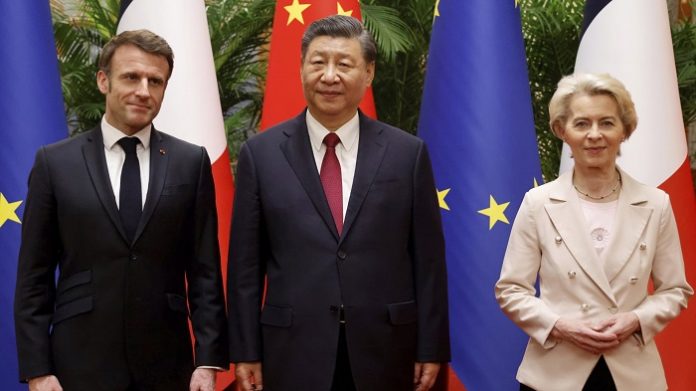 Bei den Besuchen von Emmanuel Macron und Ursula von der Leyen zeigte die Regierung in Peking der EU-Kommissionspräsidentin die kalte Schulter.