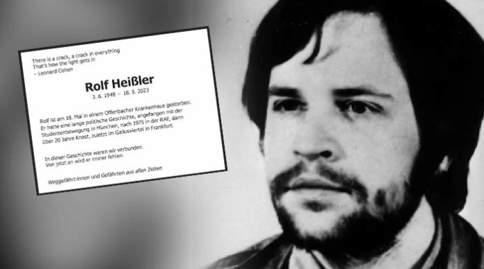 Am Samstag veröffentlichte die #FAZ die Traueranzeige des verurteilten RAF-Terroristen, zweifachen Mörders und mutmaßlichen Schleyer-Mörders, Rolf Heißler, der nach der Haftentlassung sagte, er bereue nichts und stehe zum 