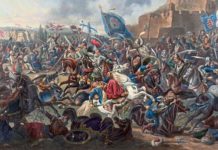 Schlachtgemenge am Fuß der griechischen Weißenburg, wie man Belgrad einst auch genannt hat. 1456 wurde hier dem an Siege gewöhnten osmanischen Heer die erste schwere Niederlage zugefügt. Daran erinnert bis heute das christkatholische Mittagsläuten.