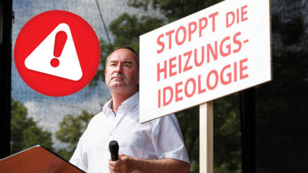 Hubert Aiwanger bei seinem populistischen Auftritt bei der Demo in Erding Mitte Juni.