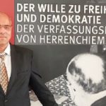 Peter Boehringer (l.) zum Grundgesetz von 1948/49 anlässlich des heutigen Festakts „75 Jahre Verfassungskonvent Herrenchiemsee“.