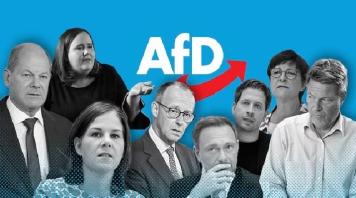 Die Ampel-Regierung ist nicht im Amt, weil die Deutschen bei der Bundestagswahl 2021 mehr linksgrüne Politik in Deutschland wollten, sondern allein, weil die CDU schon damals so dumm war, wegen der „Brandmauer“ freiwillig auf das Kanzleramt zu verzichten.