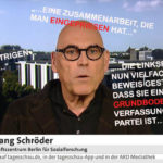 Zeigte am Freitag im tagesschau24-Interview, dass er neben seiner linksextremen Ideologie deutliche Probleme mit der deutschen Sprache hat - Politikwissenschaftler Wolfgang Schröder.