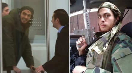 „Osama, der Deutsche“ (BILD) Tarik S., der am 6. April 2017 als IS-Terrorist vom Düsseldorfer Oberlandesgericht zu fünf Jahren Jugendhaft verurteilt wurde (l.), plante jetzt einen Anschlag auf eine Pro-Israel-Demo in der Duisburger Innenstadt.