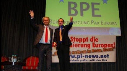 Geert Wilders und Michael Stürzenberger in Bonn.