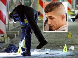 Der Tatort des Mordanschlags von Abdullah Al Haj Hasan (kl. Foto) in Dresden am 4. Oktober 2020.