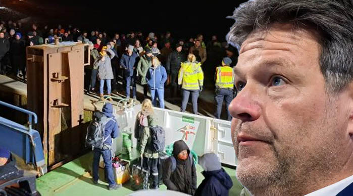 Protest gegen Habeck: Bauern besetzen Fähranleger in Friesland