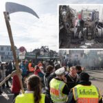 In Biberach haben Bauernproteste wegen eines Brandanschlags auf einen Landwirt in Oelsnitz (kl. Foto) am Wochenende zur Absage des politischen Aschermittwochs der Grünen geführt.