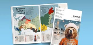 Russland fordert den Westen heraus. Wie es um die umstrittene Weltmacht steht und wohin sich das Land entwickelt, lesen Sie in der neuen FREILICH-Ausgabe #26 „Der Bär ist los“.