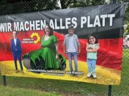 Der Fall eines bayerischen Unternehmers, der ein satirisches Plakat gegen die Grünen auf seinem Grundstück angebracht hat, geriet dieser Tage in die Schlagzeilen.