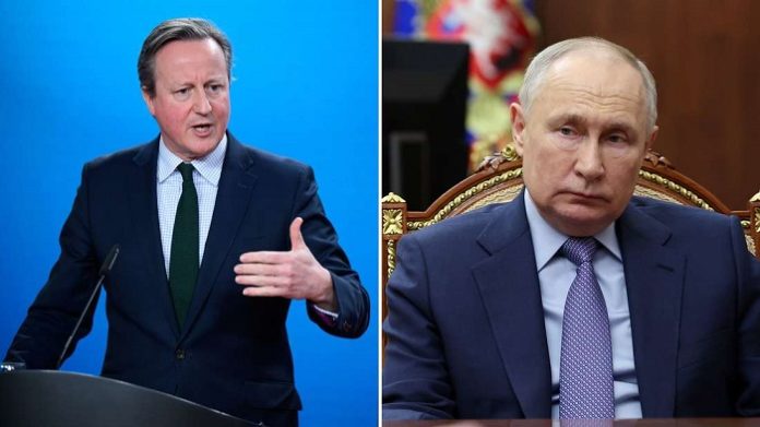 Präsident Putin hat mit Attacken auf britische Militärziele in der Ukraine 