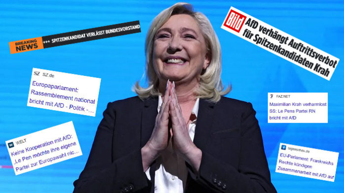 Marine Le Pen will endlich nach mehreren vergeblichen Anläufen die nächste Präsidentenwahl in Frankreich gewinnen. Das ist der alleinige Grund für die Abgrenzung zur AfD.