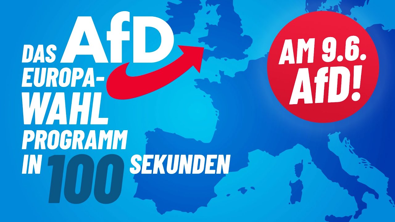 Video: Das Europawahlprogramm der AfD in 100 Sekunden