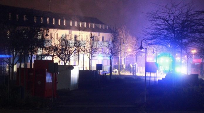 In der Aufnahmeeinrichtung Oberfranken in Bamberg ging in der Nacht zu Mittwoch eine Wohnung in Flammen auf.