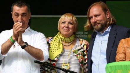 Grüne "Spitzenpolitiker" Cem Özdemir, Claudia Fatima Roth, Anton Hofreiter.