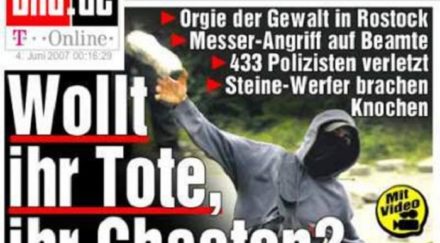 Gleiche Chaoten, ähnliche Schlagzeilen, keine Konsequenzen - Linksterror beim G8-Gipfel in Heiligendamm 2007.