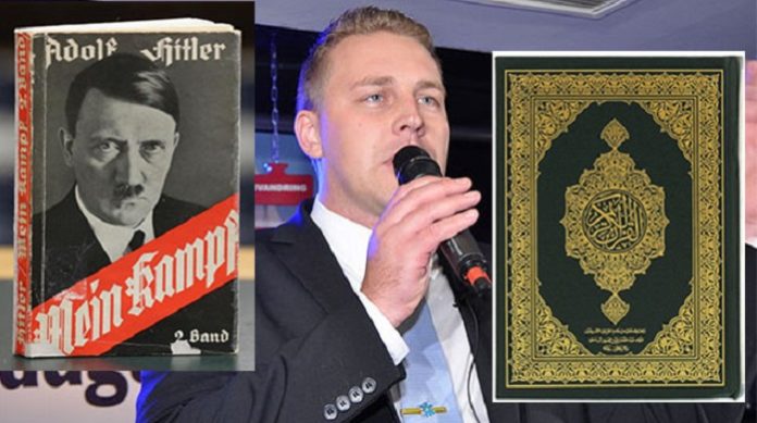 Der Politiker der Schwedendemokraten, Mattias Karlsson, hat den Koran mit 