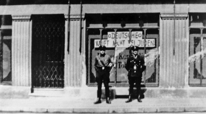 Judenboykott im Dritten Reich.