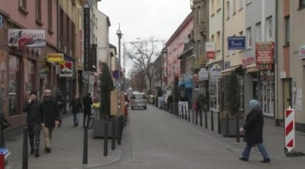 Türkische Straße im Mannheimer Stadtteil Jungbusch.