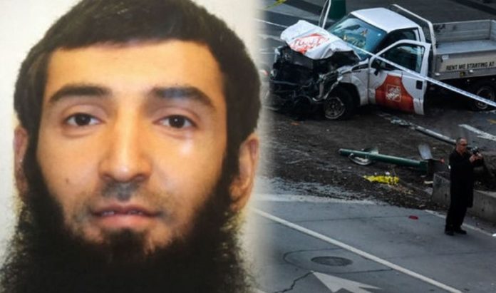 Der islamische Mörder Sayfullo Saipov, re: die „Tatwaffe“ der geliehene Pickup-Truck.