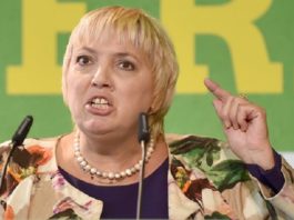 Claudia Roth hetzte am 30.9.2017 in Berlin beim Länderrat (Kleiner Parteitag der Grünen) gegen die AfD.