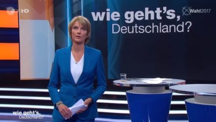 Marietta Slomka am 5. September 2017 in der ZDF-Sendung "Wie geht’s Deutschland"